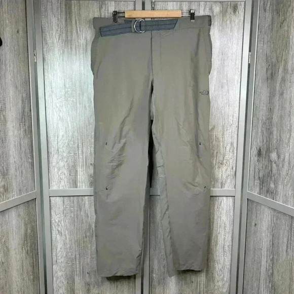 The North Face Pants Sz 38 Outdoor Hiking Belt Buckle Straight Leg - Picture 1 of 13